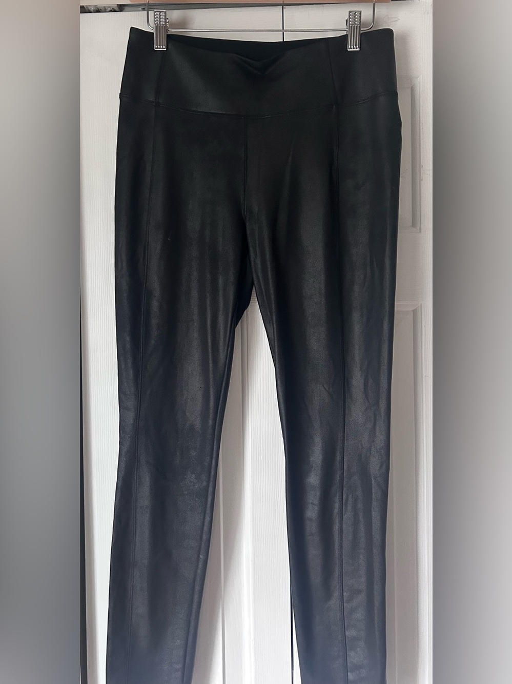 ATHLETA Black Faux Leather Leggings